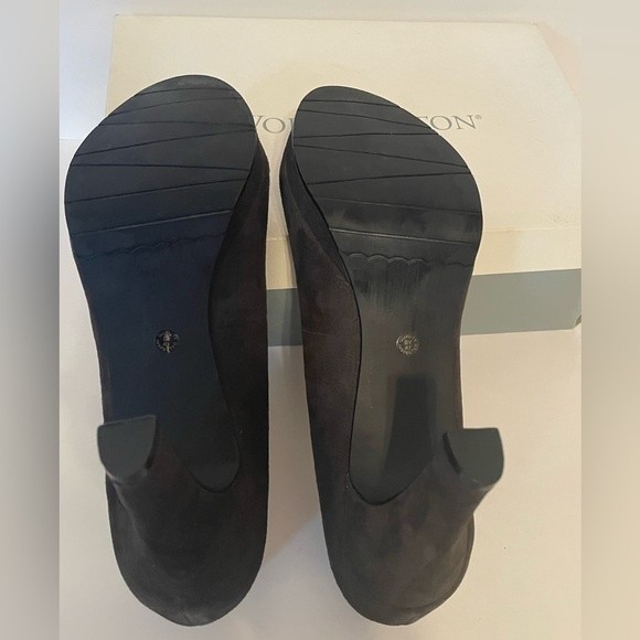 Worthington Ruby Gray faux suede peep toe pump - Picture 5 of 6